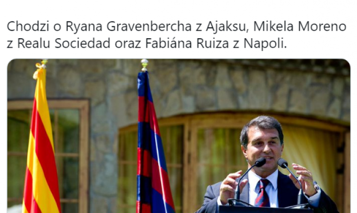 Nici z Wijnalduma, ale... BARCA MA TRZECH NOWYCH KANDYDATÓW do gry w środku pola!